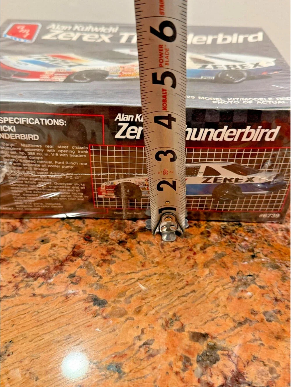 Vintage AMT Ertl Alan Kulwicki Zerex Thunderbird Model Kit